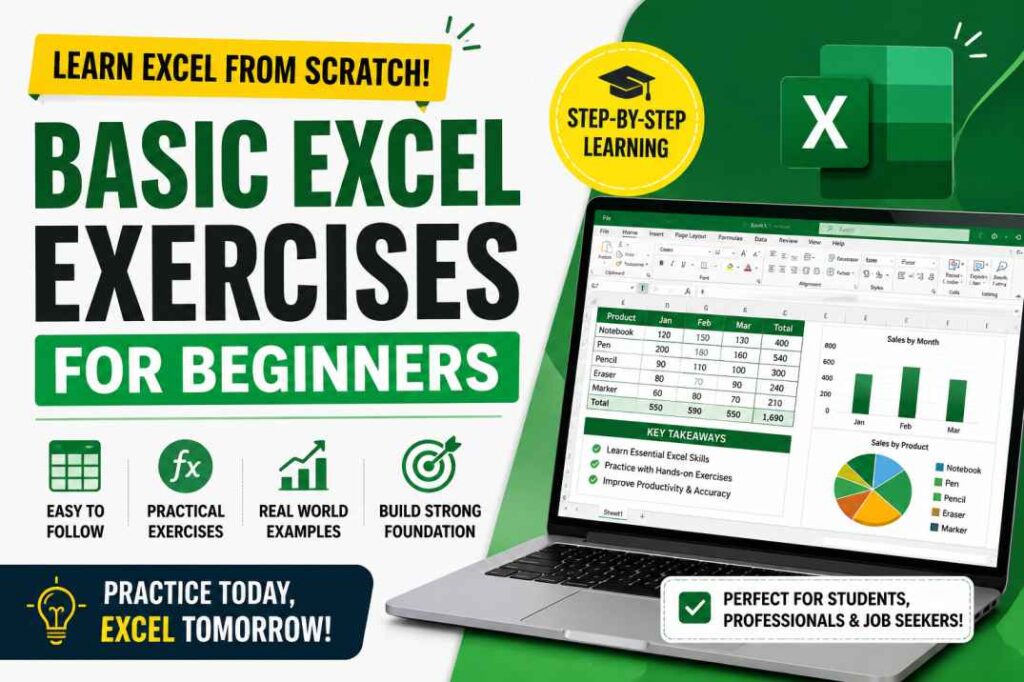 Basic Excel Exercises For Beginners